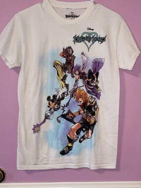 Kingdom hearts birth by sleep Aqua Terra ventus graphic top shirt Disney bbs